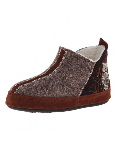 Acorn Women's Slipper - Forest Bootie Chocolate Owl | A10079 est présent 