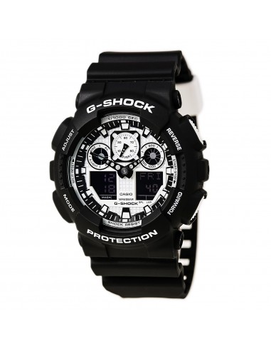 Casio Men's World Time Watch - G-Shock Dive Resin Strap Ana-Digi Dial | GA100BW-1A plus qu'un jeu 