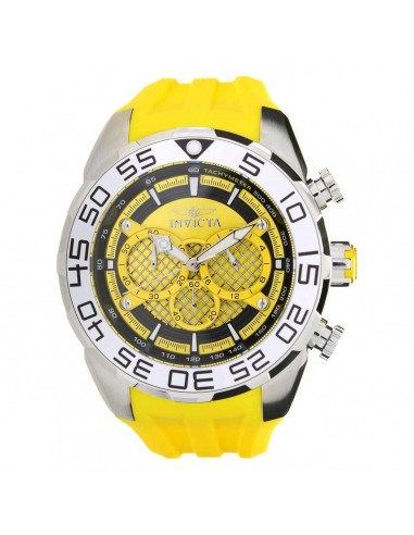 Invicta Men's Chronograph Watch - Speedway Quartz Yellow Silicone Strap | 26298 2023