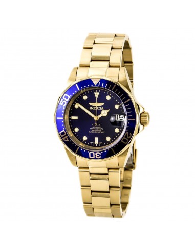 Invicta Men's Automatic Watch - Pro Diver Yellow Steel Bracelet Blue Dial Date | 8930 Livraison rapide