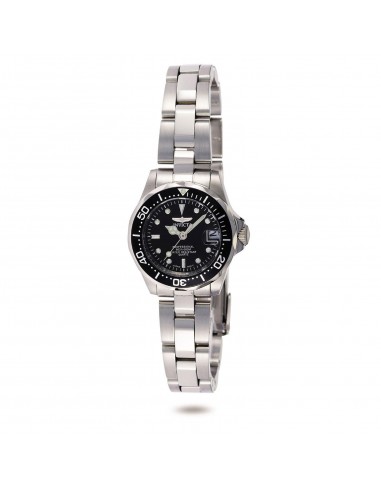 Invicta 8939 Women's Stainless Steel Bracelet Quartz Pro Diver Black Dial Date Watch français