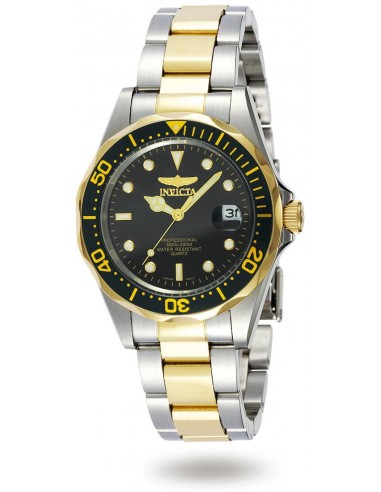 Invicta 8934 Men's Two Tone Yellow Steel Bracelet Quartz Pro Diver store