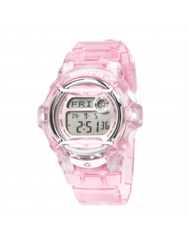 Casio Women's Alarm Watch - Baby-G Pink Transparent Strap Digital Dial | BG169R-4 les ligaments