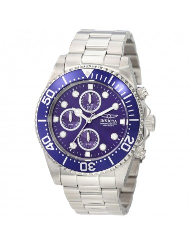 Invicta Men's Chronograph Stainless Steel Watch - Pro Diver Blue Dial Quartz | 1769 En savoir plus