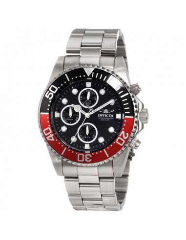 Invicta Men's Chronograph Watch - Pro Diver Black Dial Quartz Steel Bracelet | 1770 Jusqu'à 80% De Réduction