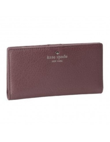 Kate Spade PWRU2182-224 Dark Stormy Pebbled Leather Cobble Hill Stacy Women's Wallet livraison gratuite