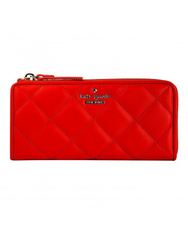 Kate Spade PWRU4230-608 Emerson Place Nisha Zip Around Cajun Shrimp Leather Women's Wallet sur le site 