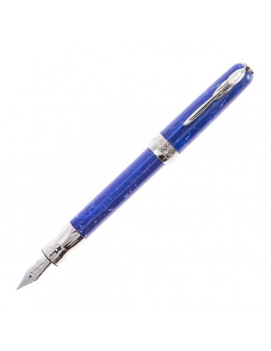 Pineider La Grande Bellezza Gemstones Fountain Pen, 14k Gold Nib - Lapis Blue s'inspire de l'anatomie humaine