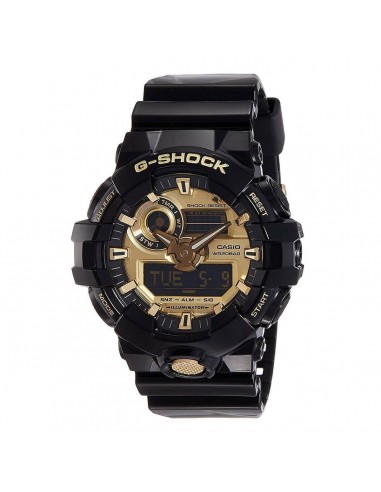 Casio Men's World Time Watch - G-Shock Black Resin Strap | GA710GB-1A outlet