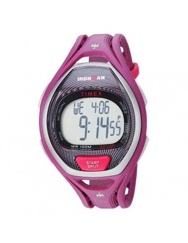 Timex Chronograph Watch - Unisex Ironman Sleek 50 Magenta Strap | TW5M17700JV chez Cornerstreet bien 