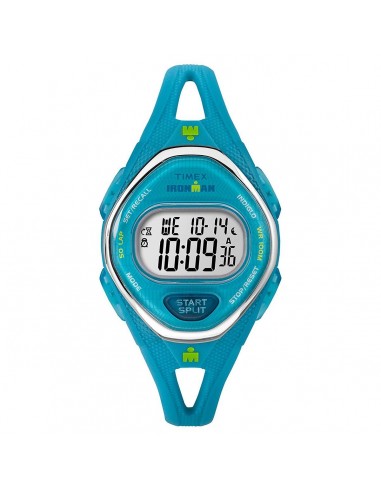 Timex Chronograph Watch - Women's Ironman Sleek 50 Blue Strap | TW5M13500JV des créatures d'habitude