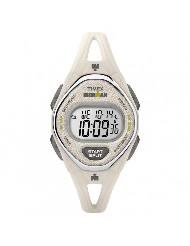 Timex Chronograph Watch - Women's Ironman Sleek 50 White Strap | TW5M10800JV de technologie