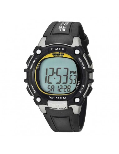 Timex Chronograph Watch - Men's Ironman Classic 100 Black Strap | T5E231JV les muscles