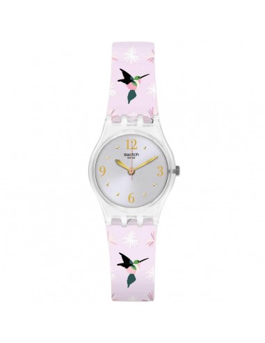 Swatch Women's Strap Watch - Brit-In Envole Moi Swiss Quartz Pink Silicone | LK376 store