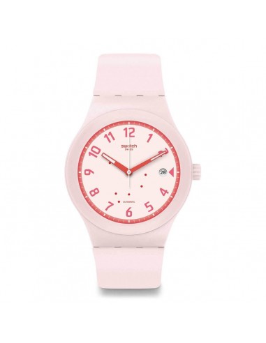 Swatch Women's Automatic Watch - Sistem51 Sistem Blush Pink Dial Silicone | SUTP402 prix pour 