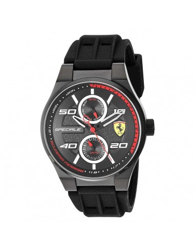 Ferrari Men's Strap Watch - Speciale Black Dial Black Rubber | 830356 en ligne des produits 