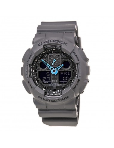 Casio Men's G-Shock Alarm Dark Grey Ana-Digi Dial Grey Resin Strap Quartz Dive | GA100C-8A s'inspire de l'anatomie humaine