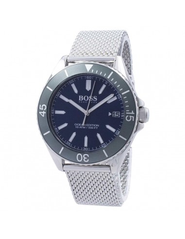 Hugo Boss Men's Bracelet Watch - Ocean Edition Blue Dial Stainless Steel | 1513571 2023