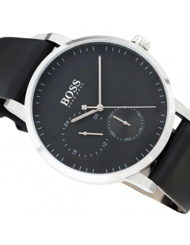 Hugo Boss Men's Strap Watch - Oxygen Black Dial Quartz Black Leather | 1513594 Comment ça marche