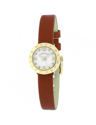 Marc by Marc Jacobs Women's Leather Strap Watch - Amy Dinky White Dial | MBM1285 de votre