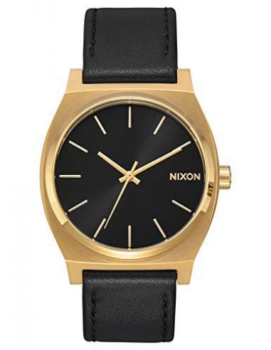 Nixon Men's Strap Watch - Time Teller Quartz Black Dial Black Leather | A0452639 Les magasins à Paris et en Île-de-France