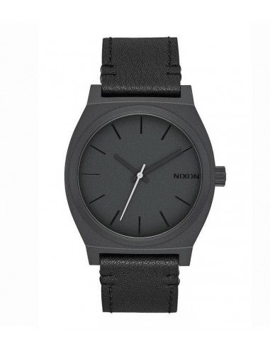 Nixon Men's Strap Watch - Time Teller Quartz Black Dial Black Leather | A0452738 Comparez plus de prix