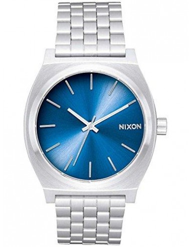 Nixon Men's Bracelet Watch - Time Teller Blue Dial Silver Stainless Steel | A0452797 Comparez et commandez 