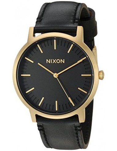 Nixon Men's Strap Watch - Porter Leather Japanese Quartz Blue Dial Leather | A10581647 la livraison gratuite