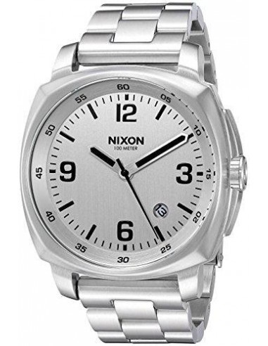 Nixon Men's Bracelet Watch - Charger Japanese Quartz Silver Dial Silver | A1072130 vente chaude votre 