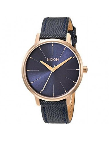 Nixon Women's Strap Watch - Kensington Leather Japanese Quartz Blue Dial | A1082195 de technologie