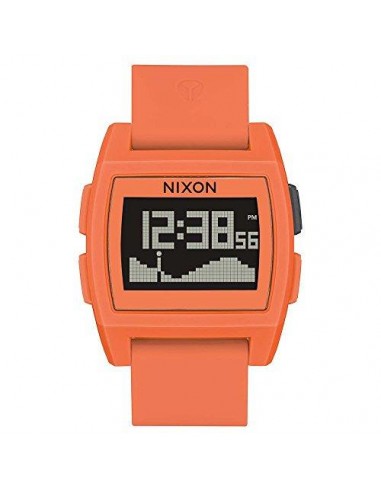 Nixon Men's Strap Watch - Base Tide Chrono Orange Silicone Rubber | A11042554 pas cher chine