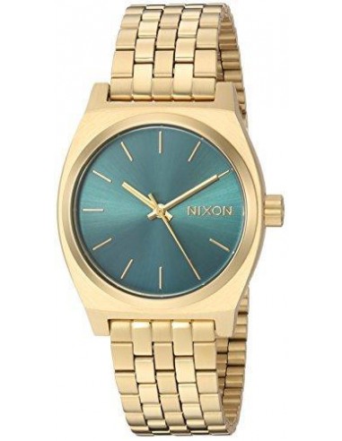 Nixon Women's Bracelet Watch - Medium Time Teller Turquoise Dial Gold Tone | A11302626 Voir les baskets