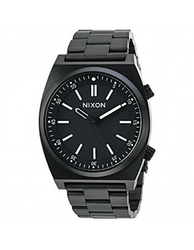 Nixon Men's Bracelet Watch - Brigade Quartz Black Rotating Dial Black | A1176001 la colonne vertébrale