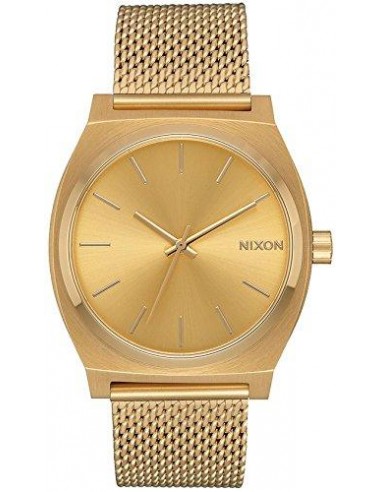 Nixon Women's Bracelet Watch - Time Teller Milanese Quartz Gold Dial Gold | A1187502 store