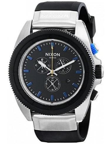 Nixon Men's Strap Watch - Rover Chrono Japanese Quartz Black Dial Black | A2901531 france