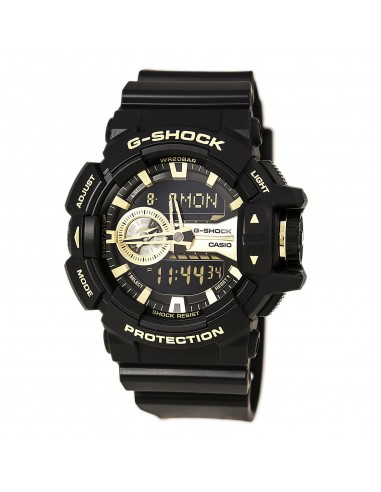 Casio Men's Alarm Watch - G-Shock Dive Ana-Digital Black & Gold Dial | GA400GB-1A9 de France