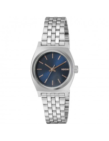 Nixon Women's Bracelet Watch - Small Time Teller Quartz Blue Dial Silver | A3992195 Les magasins à Paris