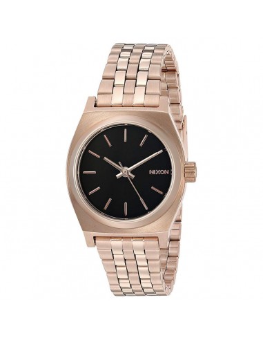 Nixon Women's Bracelet Watch - Small Time Teller Japanese Quartz Rose Gold | A3992598 livraison gratuite