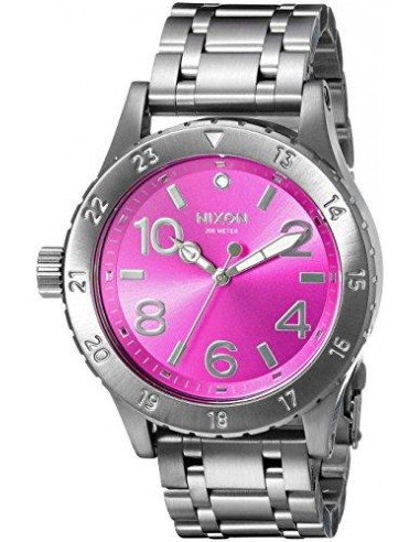 Nixon Women's Lefty Watch - Women's 38-20 Pink Dial Steel Bracelet | A4102096 Les magasins à Paris et en Île-de-France