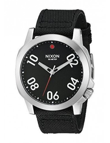 Nixon Men's Strap Watch - Ranger 45 Nylon & Leather Quartz | A514008 Paris Déstockage Promo