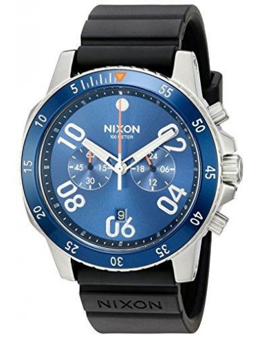 Nixon Men's Strap Watch - Ranger Chrono Sport Black Silicone | A9581258 commande en ligne