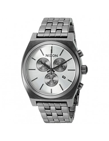 Nixon Men's Bracelet Watch - Time Teller Chrono Gunmetal Steel | A972632 le des métaux précieux