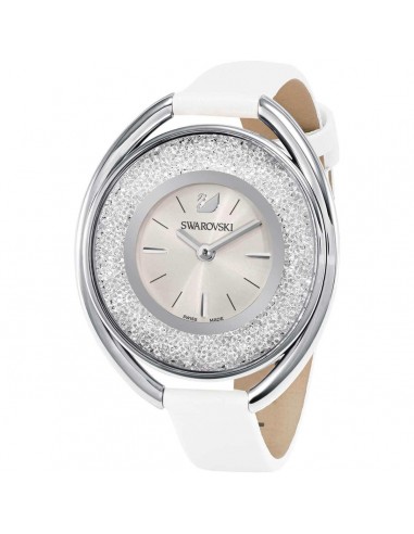 Swarovski Women's Strap Watch - Crystalline Oval White Leather Swiss | 5158548 vous aussi creer 