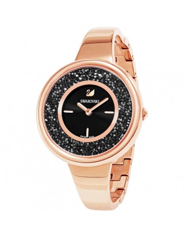 Swarovski Women's Bangle Bracelet Watch - Crystalline Pure Black Dial Rose Gold Steel | 5295334 Vous souhaitez 