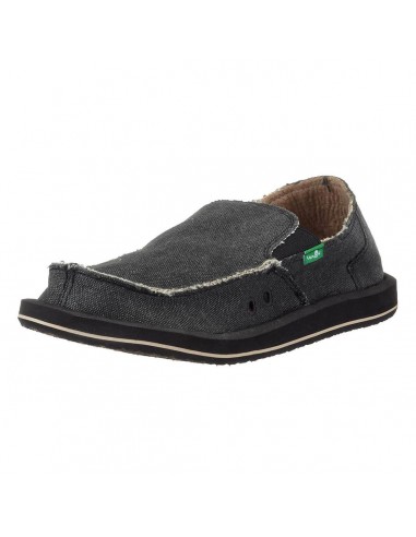 Sanuk Men's Slip-on - Vagabond Sidewalk Surfers Charcoal | SMF1001-CHR solde