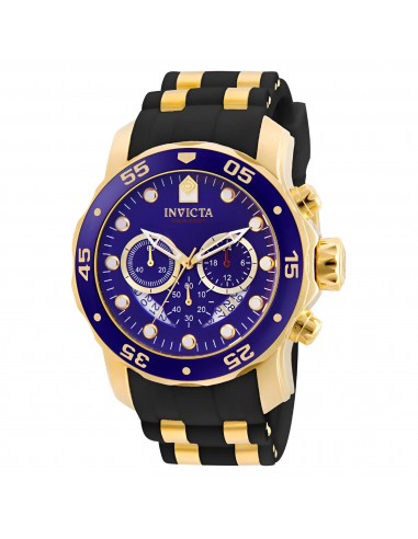 Invicta 6983 Men's Steel & Polyurethane Band Quartz Pro Diver Chrono Blue Dial Date Watch Paris Déstockage Promo