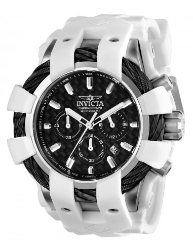 Invicta Men's Chronograph Watch - Bolt Sport Black Dial White Rubber Strap | 23856 Découvrez la collection