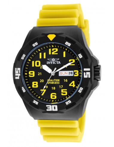 Invicta Men's Strap Watch - Coalition Forces Japanese Quartz Yellow Silicone | 25328 outlet