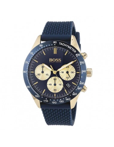 Hugo Boss Men's Chronograph - Blue & Gold Dial Quartz Watch | 1513600 une grave pollution 