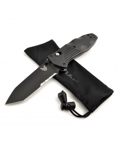 Benchmade Folding Knife - Barrage Serrated Edge Tanto Blade Black Handle | 583SBK Vous souhaitez 